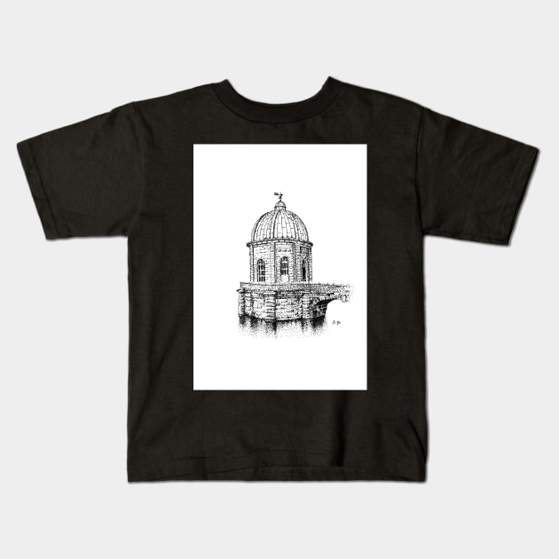 Foel Tower, Elan Valley Kids T-Shirt by adam-bullock